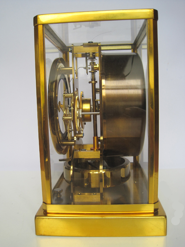 Atmos clock case, right-side view